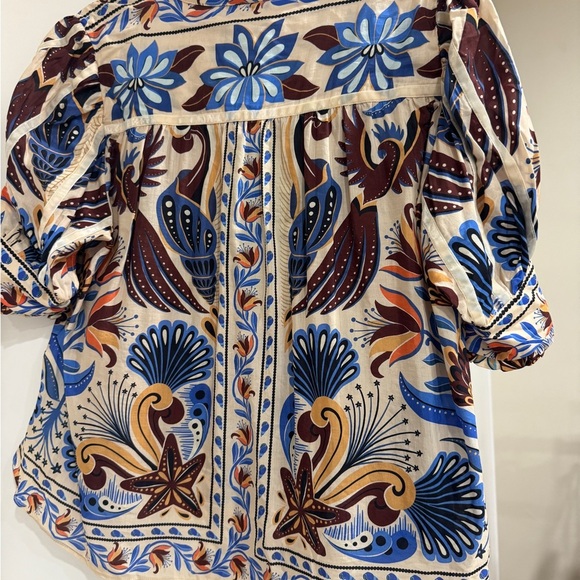 Farm Rio: Sand Nature Land Blouse - Picture 5 of 12